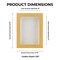 Classic Natural Wood Shadow Box Frame with Acrylic Front - White Suede Backing, 30 Sizes